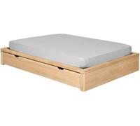 ID Kids Pack cama con cajón y colchón madera maciza natural 160x200 cm