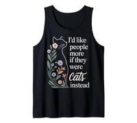 I'D Like People More If They were Cats Instead - Camiseta sin Mangas
