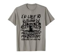 I'd Like To Thank My Middle Finger Funny Sarcasm Sarcastic Camiseta
