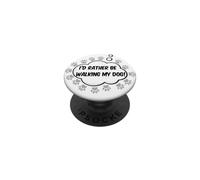 ID más Bien Estar Caminando a mi Perro PopSockets PopGrip Adhesivo