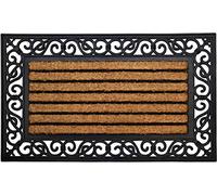 ID Mat 4575 Coral 85016 Felpudo Rectangular Natural, Fibra de Coco/Goma, Beige, 75 x 45 x 1,8 cm