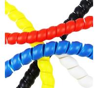 ID Multicolor de 20-28 mm del Protector la Manga Cable en Espiral Telar Alambre -Tubo Corrugado para protección de Cables(Black,ID 28mm 2 Meters)