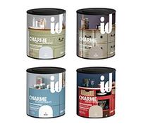 Id Paris Pintura efecto empolvado Charme, es una pintura multisoporte lavable mate. - 500 ml- (Nieve)