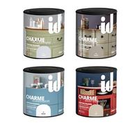 Id Paris Pintura efecto empolvado charme para muebles, objetos y boiseries. Directo sobre la madera en bruto, pintada o barnizada. - color Perla - 500 ml -