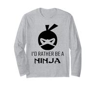 I'd Rather Be a Ninja - Boys Disguise Costume Graphic Design Manga Larga