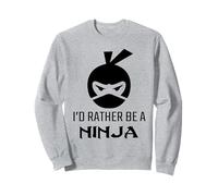 I'd Rather Be a Ninja - Boys Disguise Costume Graphic Design Sudadera