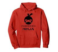 I'd Rather Be a Ninja - Boys Disguise Costume Graphic Design Sudadera con Capucha