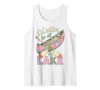I'D Rather Be At The Lake Canoe Paddle Lake Life Camiseta sin Mangas