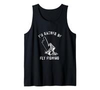 I'D Rather Be Fly Fishing - Trucha rústica Envejecida Camiseta sin Mangas