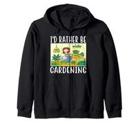 I'D Rather Be Gardening Funny Mother's Day Gardening Mom Sudadera con Capucha