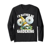 Id Rather Be Gardening Gnome For Summer Dandelion Flower Manga Larga