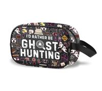 I'd Rather Be Ghost Hunting - Bolsa de maquillaje transparente para cazador de fantasmas, regalo paranormal para investigadores y amantes de los fantasmas, Hunting Cbag EU, Multifuncional: