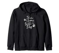I'D Rather Be Home with My Dog Pet Love Mujeres Hombres Perrito Sudadera con Capucha