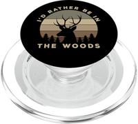 I'D Rather Be In The Woods Deer Hunting PopSockets PopGrip para MagSafe