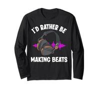 I'D Rather Be Making Beats Funny Productor Musical Manga Larga