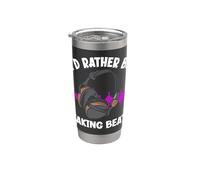 I'd Rather Be Making Beats Funny Productor musical Vaso térmico de acero inoxidable de doble pared