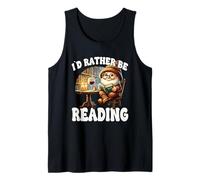 Id Rather Be Reading Book Gnome Graphic For Wine Teacher Camiseta sin Mangas