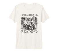 I'D Rather Be Reading Camiseta Premium