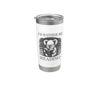 I'd Rather Be Reading Vaso térmico de acero inoxidable de doble pared