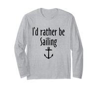 I'D Rather be Sailing (Negro) Vela Manga Larga