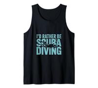 I'd Rather Be Scuba Diver Buceo fresco Camiseta sin Mangas