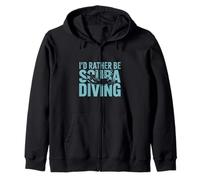 I'd Rather Be Scuba Diver Buceo fresco Sudadera con Capucha