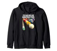 I'D Rather BE Shooting Pool - 8-Ball Pool Team Tshirts Sudadera con Capucha