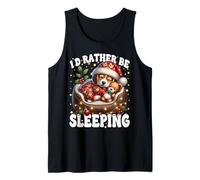 ID Rather Be Sleeping Dog For Women Men and Beagle Owners Camiseta sin Mangas