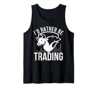 I'd Rather Be Trading Funny Investor Stock Market Trading Camiseta sin Mangas