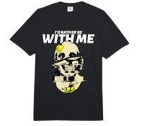 I'D Rather Be with Me Loner JOMO Declaración Comfort Colors Adult Heavyweight T-Shirt