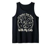 I'D Rather Stay Home with My Cats Camiseta sin Mangas