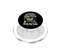 I'D Rather Stay Home with My Cats PopSockets PopGrip para MagSafe