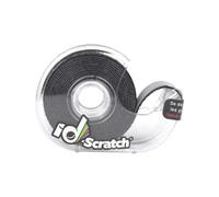 ID-Scratch Cinta autoadhesiva precortada, negro, 3700820000002