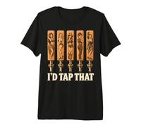 I'D Tap That Draft Beer Craft Brewery Taproom Microbrew Hombres Camiseta Premium
