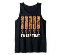 I'D Tap That Draft Beer Craft Brewery Taproom Microbrew Hombres Camiseta sin Mangas