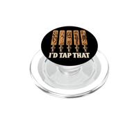 I'D Tap That Draft Beer Craft Brewery Taproom Microbrew Hombres PopSockets PopGrip para MagSafe