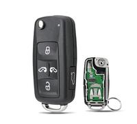 ID48chip - Mando a distancia de 5 botones para Volkswagan VW Sharan Multivan T5 Caravelle 433Mhz 7N0837202K 7N0837202F 7N0837202AE