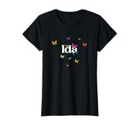 IDA - Hermoso nombre de niña con mariposas coloridas Camiseta