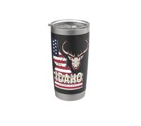 Idaho en Estados Unidos con mapa souvenir USA vintage Vaso térmico de acero inoxidable de doble pared