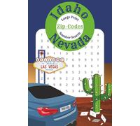 Idaho & Nevada Zip-Code Number Search - 39 Puzzles: Large Print Travel Games Souvenir - Can You Find Your Idaho & Nevada ZipCode?