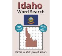 Idaho Word Search Puzzle Book: Search with Easy to Read Print about Idaho cities, plant life, wildlife and more | 6x9 inches, 110 pages | 50+ Puzzles ... Gifts for Vacations, Holidays & Free Times