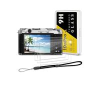 iDaPro 3Pcs para Protector de pantalla Fujifilm X-M5+[1Pcs] Cordón de mano,vidrio templado,Dureza 9H,Antiarañazos,Antiburbujas,Antihuellas,Ultra delgado,Fácil instalación