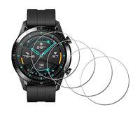 iDaPro [4Pcs para Protector de pantalla HUAWEI Watch GT 2 GT2 46 mm,vidrio templado,Dureza 9H,Antiarañazos,Antiburbujas,Antihuellas,Ultra delgado,Fácil instalación