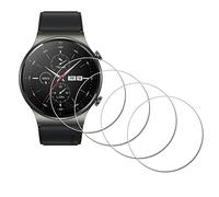 iDaPro [4Pcs para Protector de pantalla Huawei Watch GT 2 Pro GT2 Pro,vidrio templado,Dureza 9H,Antiarañazos,Antiburbujas,Antihuellas,Ultra delgado,Fácil instalación