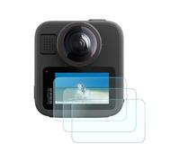 iDaPro para Protector de pantalla para Gopro MAX 2 Vidrio templado [3Pcs],9H,Antiarañazos,Antiburbujas,Antihuellas,Ultra delgado,Fácil instalación
