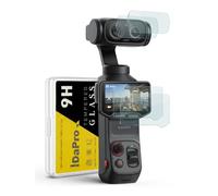 iDaPro Protector de pantalla para Insta360 Luna Ultra, Vidrio Templado 9H | Lote de 2 + Caja ABS. Dureza 9H, Antiarañazos, Antiburbujas, Alta definición, Antihuellas, 0.3mm Ultrafino.