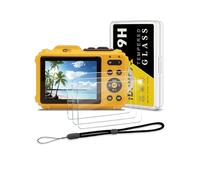 iDaPro Protector de pantalla para Kodak PIXPRO WPZ2, Vidrio Templado 9H | Lote de 3 + Caja ABS. Dureza 9H, Antiarañazos, Antiburbujas, Alta definición, Antihuellas, 0.3mm Ultrafino.