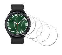 iDaPro Protector de pantalla para Samsung Galaxy Watch 6 Classic 47 mm Watch6 Smartwatch [4 unidades] vidrio templado antiarañazos, sin burbujas, fácil instalación