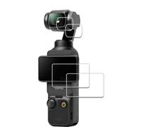 iDaPro Protector de pantalla y lente para DJI Osmo Pocket 3 [2+2 piezas] Vidrio templado fácil instalación