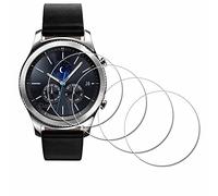 iDaPro Protector pantalla para para SAMSUNG GEAR S3 FRONTIER/Gear S3 Classic 46mm Reloj Inteligente [4 unidades], Cristal Templado para SAMSUNG Gear S3 46 mm accesorios Screen Protector